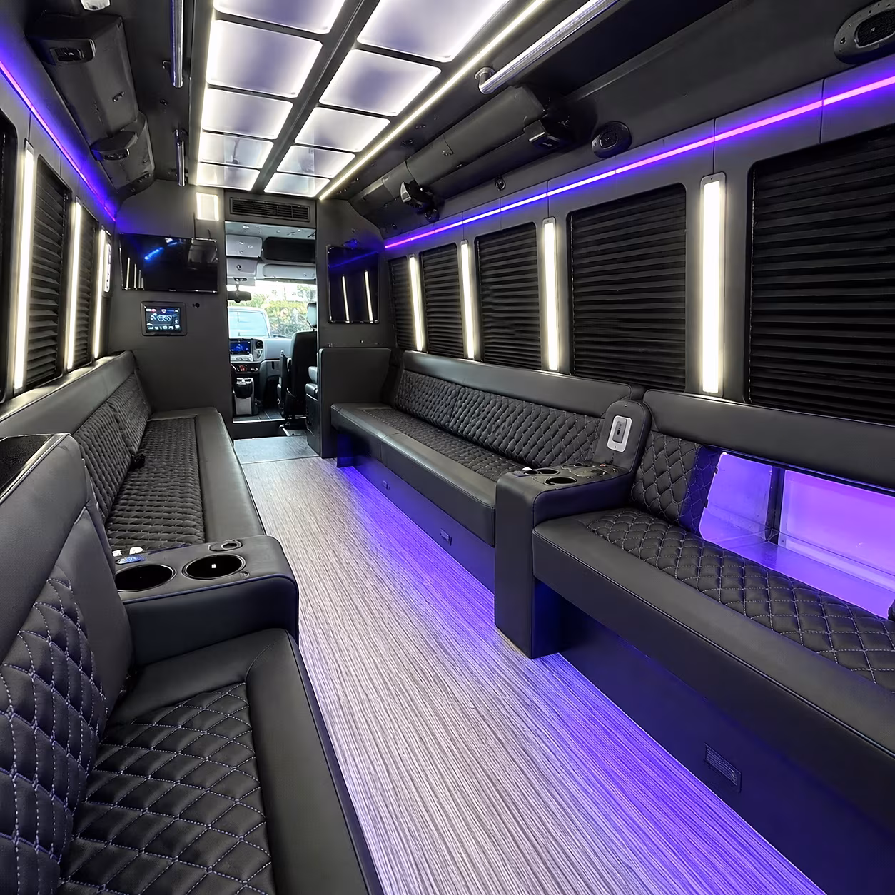 napa party bus rental interior
