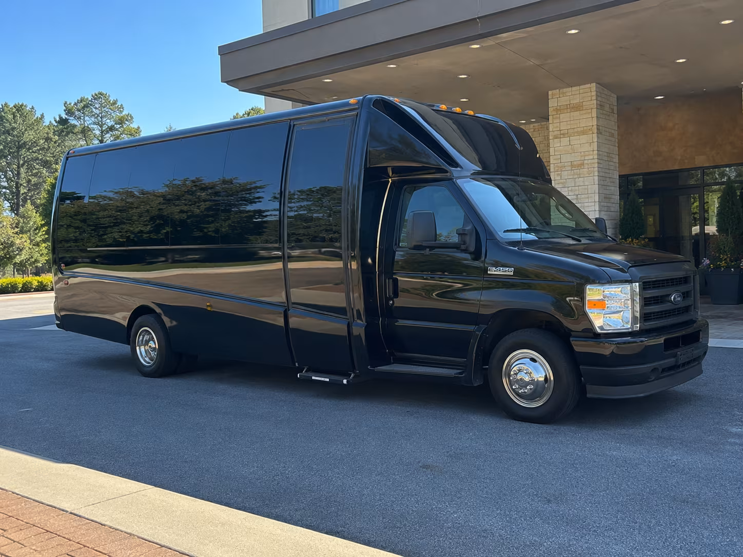 prom buses for justin siena napa high and vintage high groups